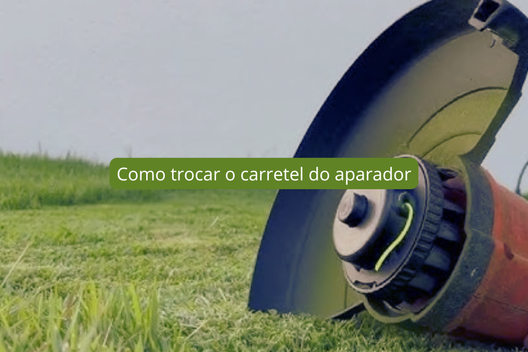 Como trocar o carretel do aparador