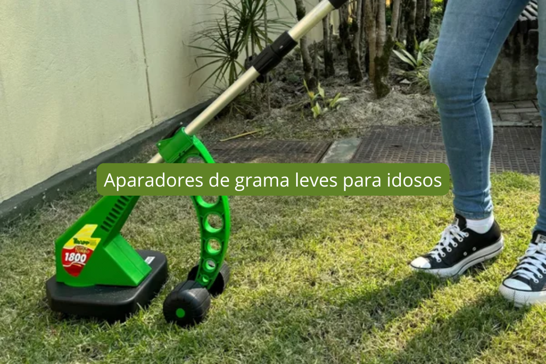 Aparadores de grama leves para idosos