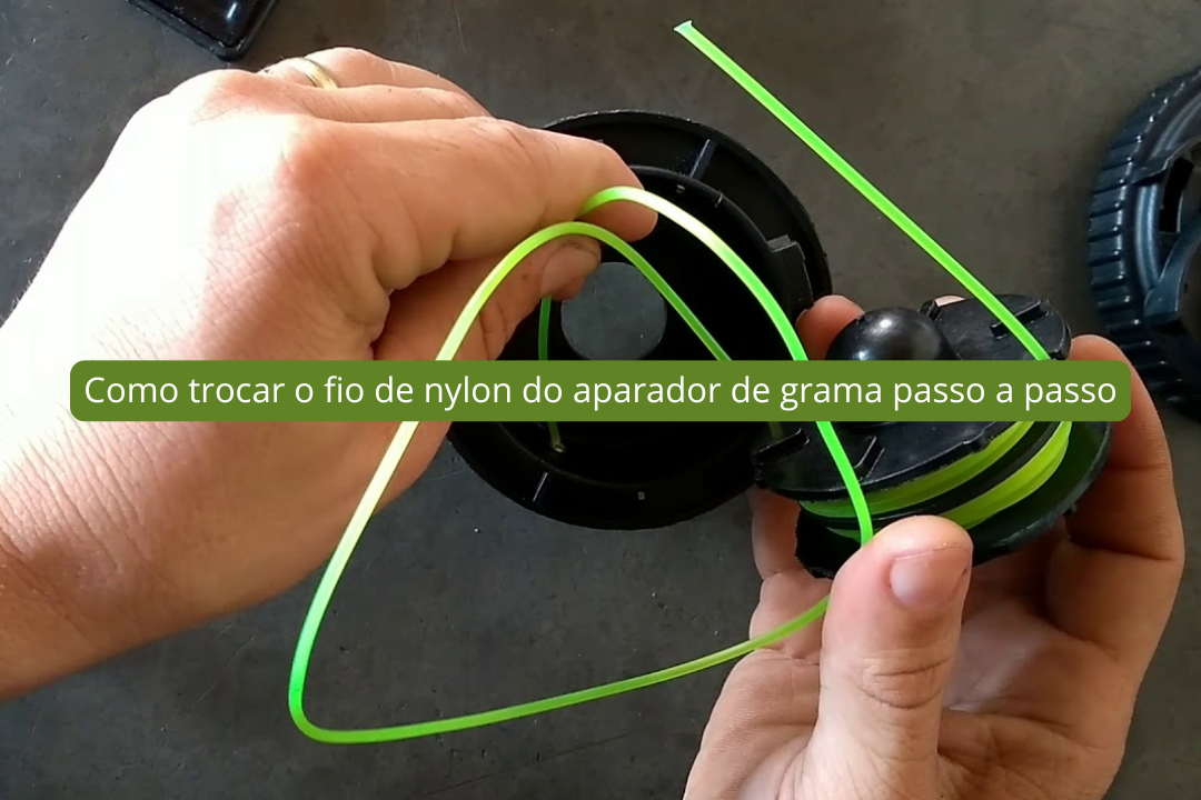 Como trocar o fio de nylon do aparador de grama passo a passo