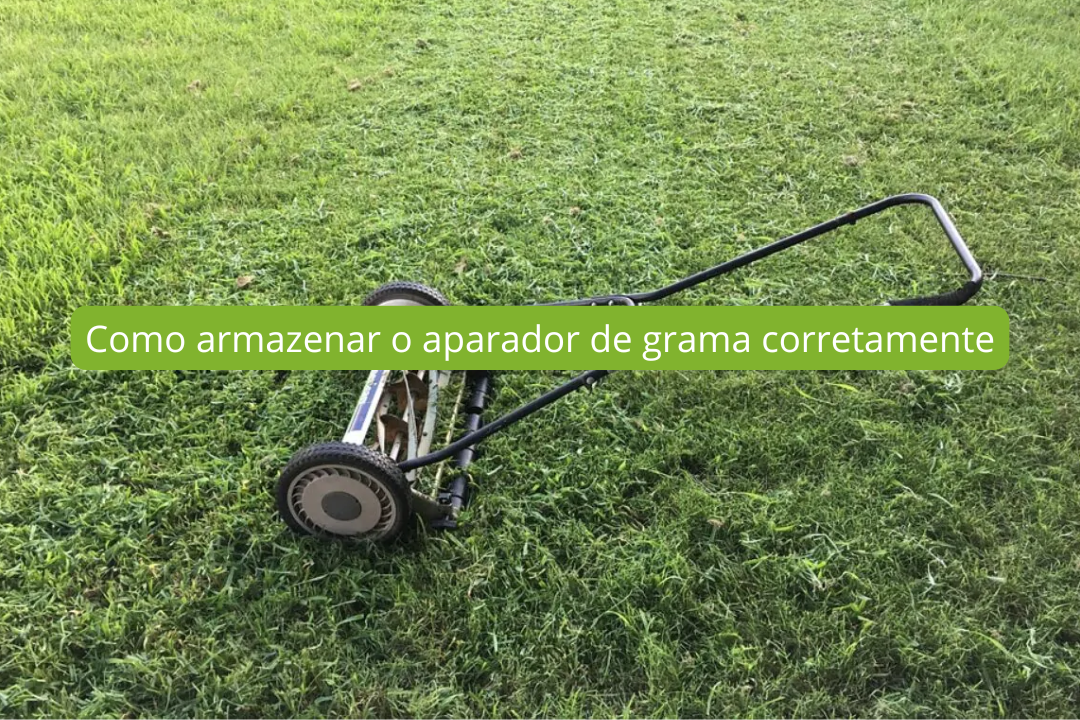 Como armazenar o aparador de grama corretamente